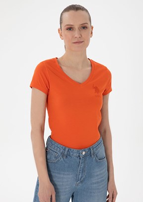 US POLO ASSN Çok Renkli Kadın Basic T-Shirt