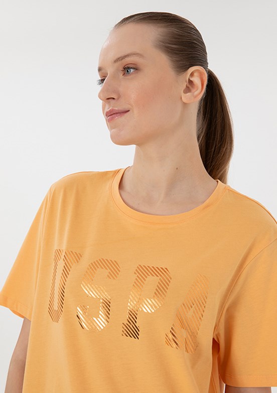 US POLO ASSN Turuncu Kadın Basic T-Shirt