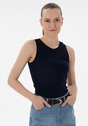 US POLO ASSN Lacivert Kadın Basic T-Shirt