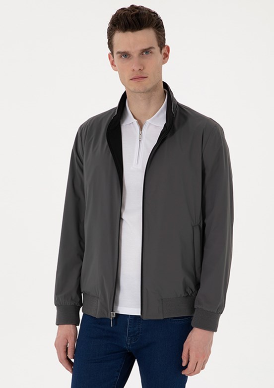 PİERRE CARDİN Siyah Erkek Basic Mont