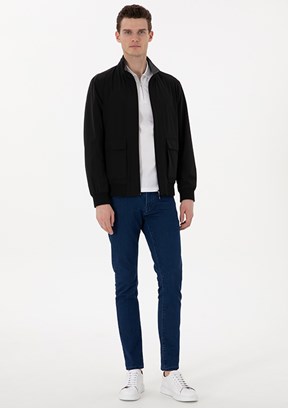 PİERRE CARDİN Siyah Erkek Basic Mont