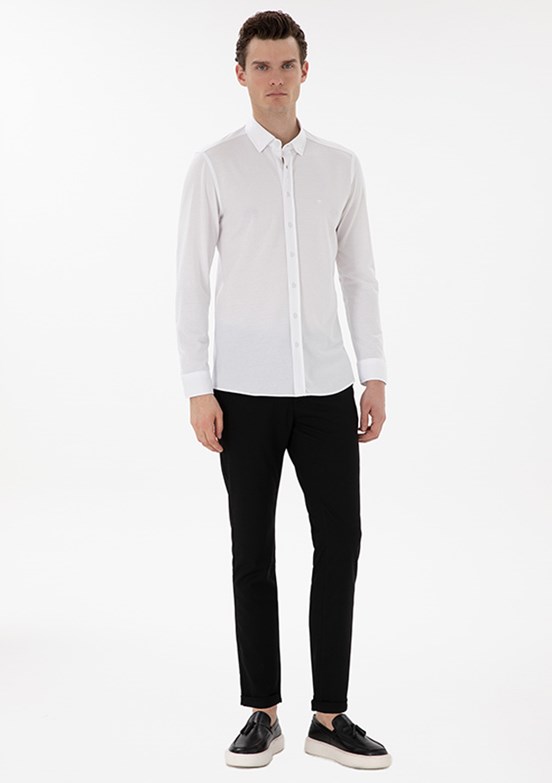 PİERRE CARDİN Siyah Erkek Slim Pantolon