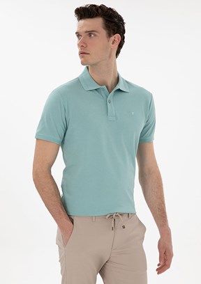 PİERRE CARDİN Yeşil Erkek Basic T-Shirt
