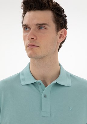 PİERRE CARDİN Yeşil Erkek Basic T-Shirt