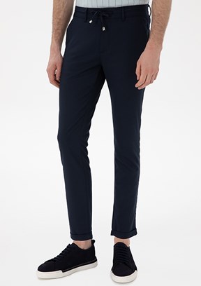 PİERRE CARDİN Lacivert Erkek Slim Pantolon