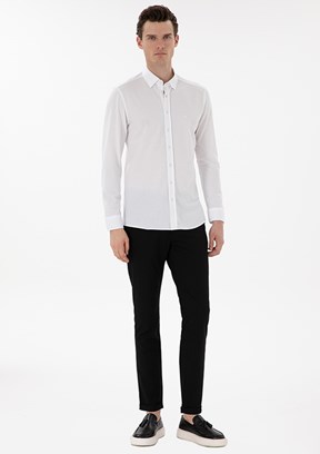 PİERRE CARDİN Erkek Siyah Slim Pantolon