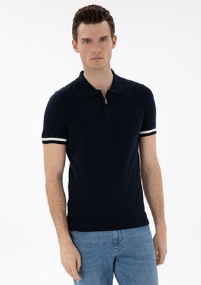 PİERRE CARDİN Lacivert Erkek Slim Kazak