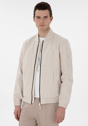 PİERRE CARDİN Bej Erkek Basic Mont