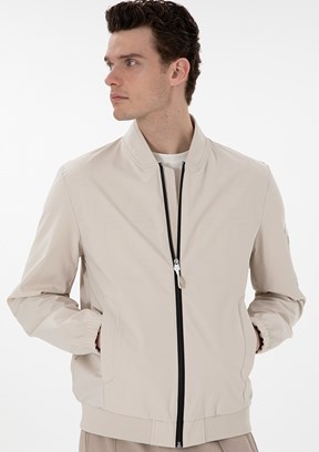 PİERRE CARDİN Bej Erkek Basic Mont