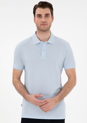 PİERRE CARDİN Mavi Erkek Basic T-Shirt