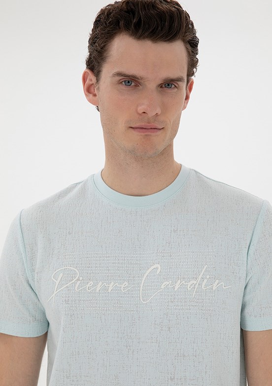 PİERRE CARDİN Yeşil Erkek Slim T-Shirt
