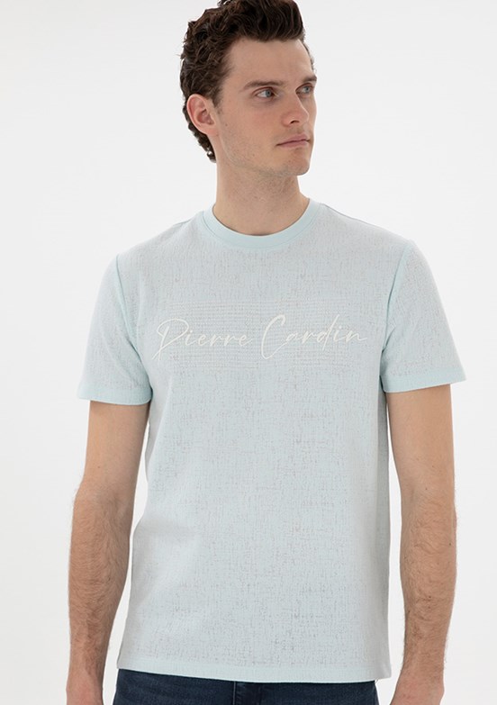 PİERRE CARDİN Yeşil Erkek Slim T-Shirt