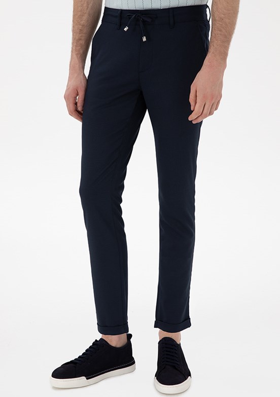 PİERRE CARDİN Lacivert Erkek Slim Pantolon