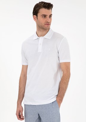PİERRE CARDİN Beyaz Erkek Basic T-Shirt