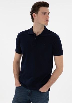 PİERRE CARDİN Lacivert Erkek Basic T-Shirt