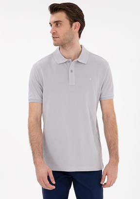 PİERRE CARDİN Gri Erkek Basic T-Shirt