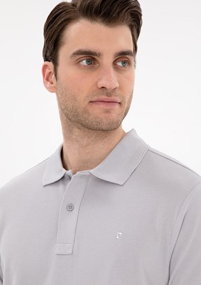 PİERRE CARDİN Gri Erkek Basic T-Shirt