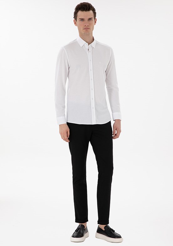 PİERRE CARDİN Siyah Erkek Slim Pantolon