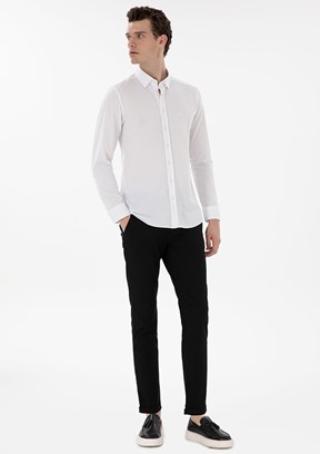 PİERRE CARDİN Siyah Erkek Slim Pantolon