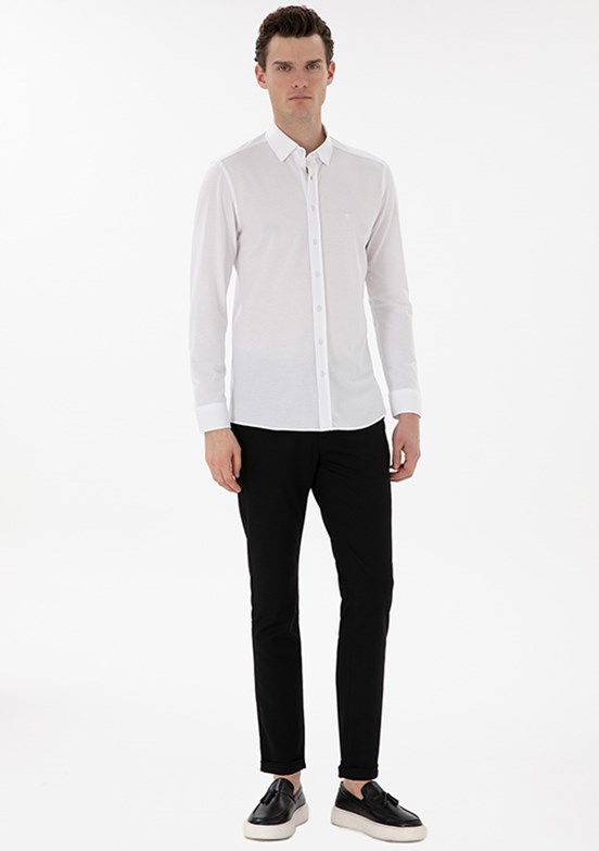 PİERRE CARDİN Siyah Erkek Slim Pantolon