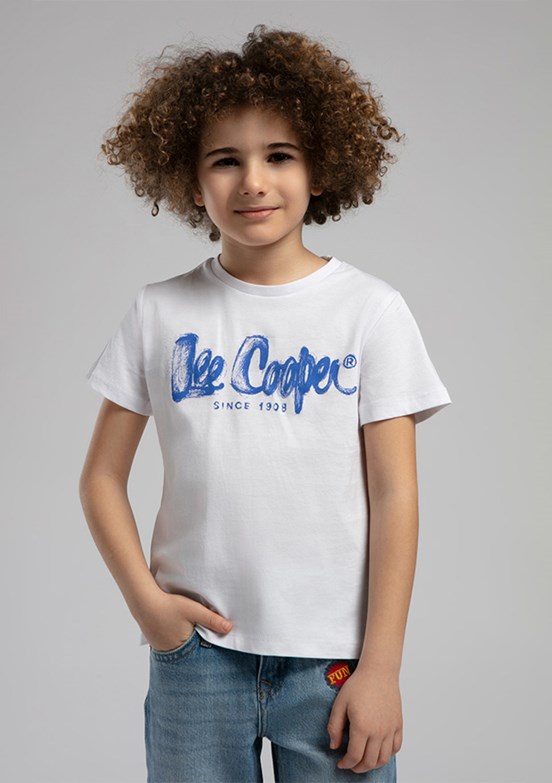LEE COOPER Beyaz Erkek Çocuk Baskılı T-Shirt