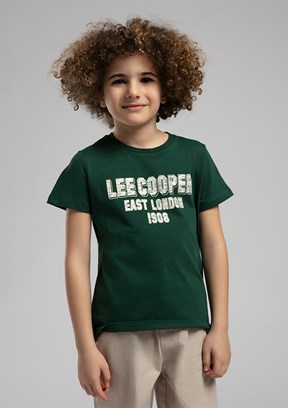 LEE COOPER Yeşil Erkek Çocuk Baskılı T-Shirt