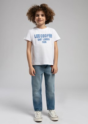 LEE COOPER Beyaz Erkek Çocuk Baskılı T-Shirt