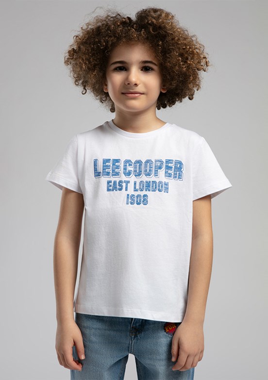 LEE COOPER Beyaz Erkek Çocuk Baskılı T-Shirt