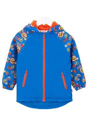 HARİBO Mavi Unisex Çocuk Baskılı Mont