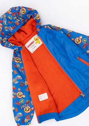 HARİBO Mavi Unisex Çocuk Baskılı Mont