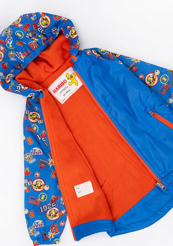 HARİBO Mavi Unisex Çocuk Baskılı Mont
