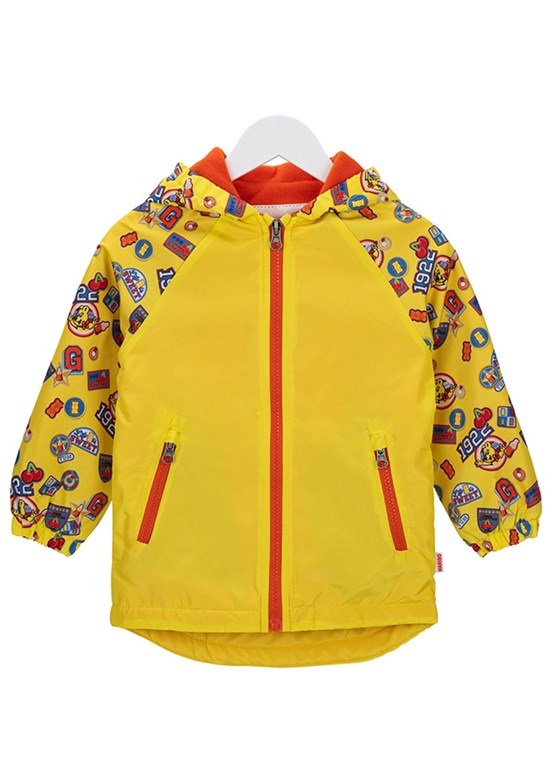 HARİBO Sarı Unisex Çocuk Baskılı Mont