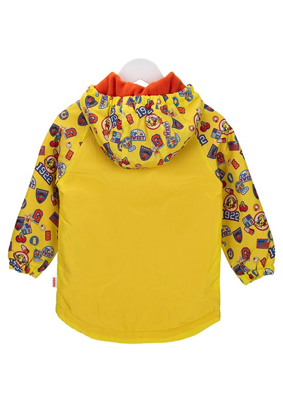 HARİBO Sarı Unisex Çocuk Baskılı Mont
