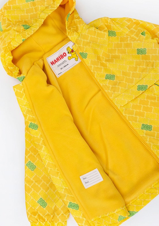 HARİBO Sarı Unisex Çocuk Baskılı Mont