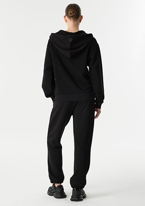 TWİST Siyah Kadın Logo Nakışlı Sweatshirt