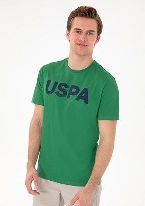 US POLO ASSN Yeşil Erkek Basic T-Shirt