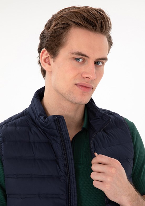 US POLO ASSN Lacivert Erkek Basic Yelek