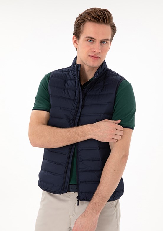 US POLO ASSN Lacivert Erkek Basic Yelek