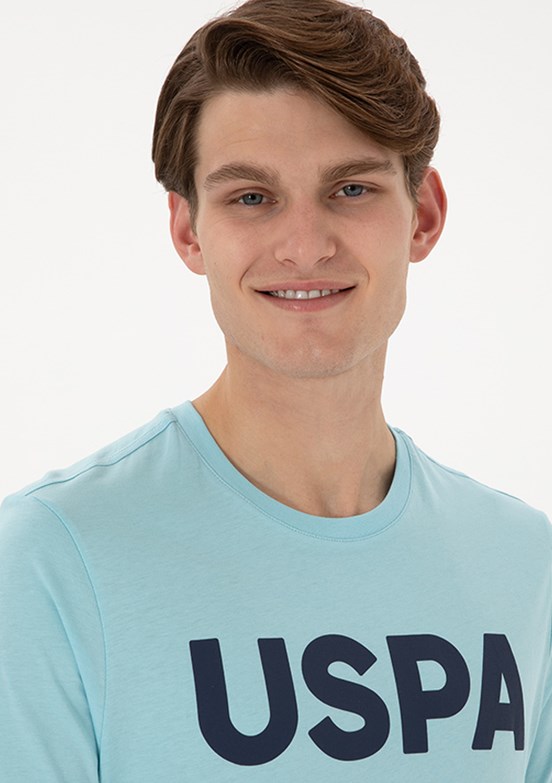 US POLO ASSN Mavi Erkek Basic T-Shirt