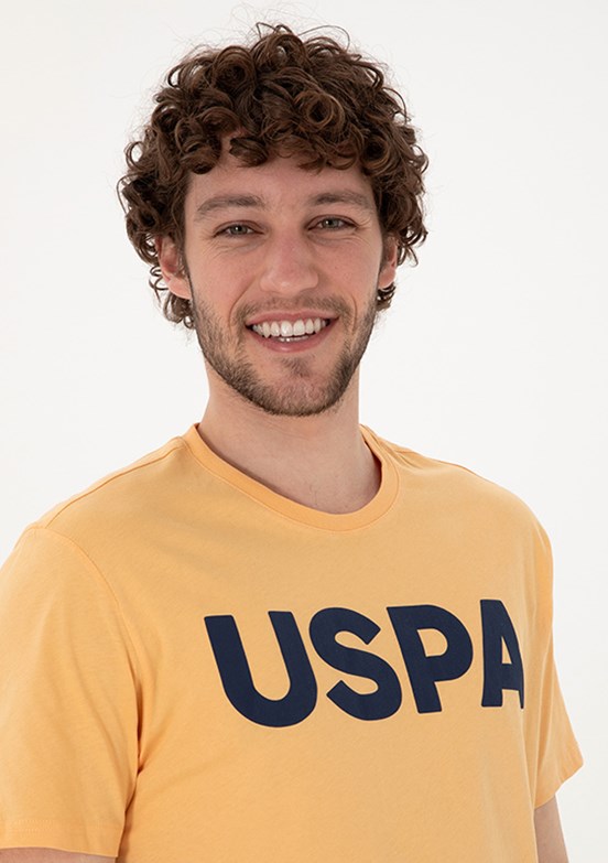 US POLO ASSN Turuncu Erkek Basic T-Shirt