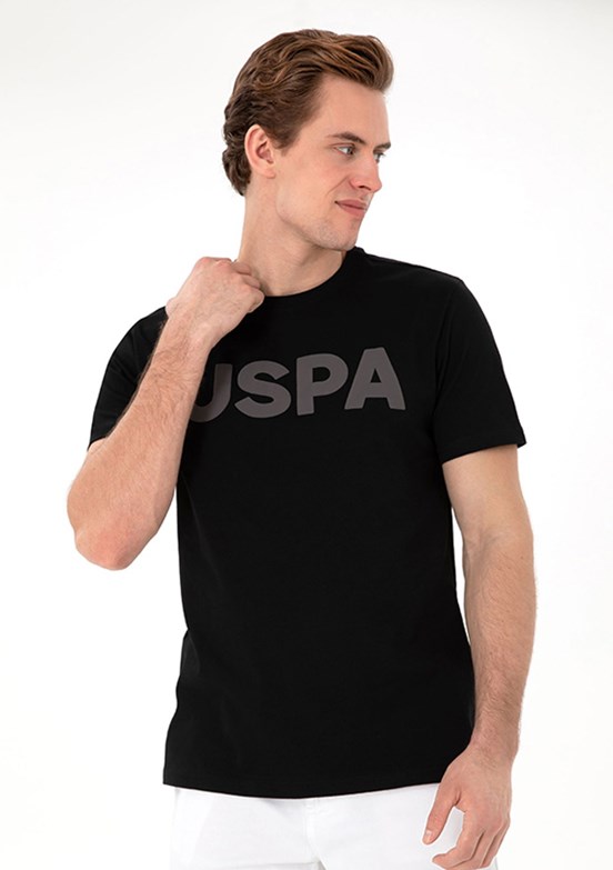 US POLO ASSN - Erkek Siyah Basic T-Shirt