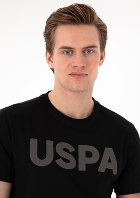 US POLO ASSN - Erkek Siyah Basic T-Shirt