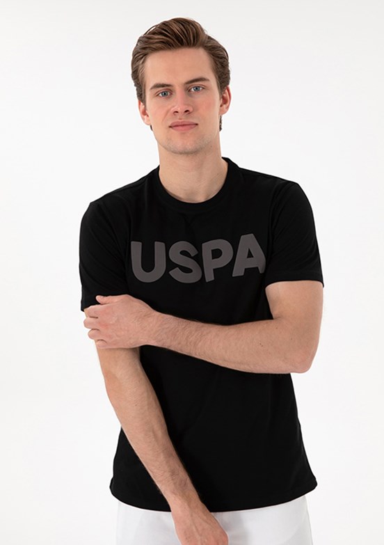 US POLO ASSN - Erkek Siyah Basic T-Shirt