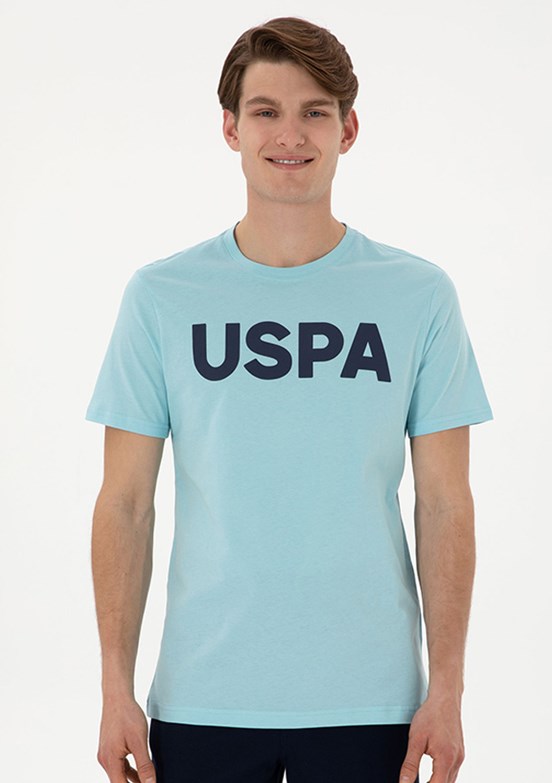 US POLO ASSN Mavi Erkek Basic T-Shirt
