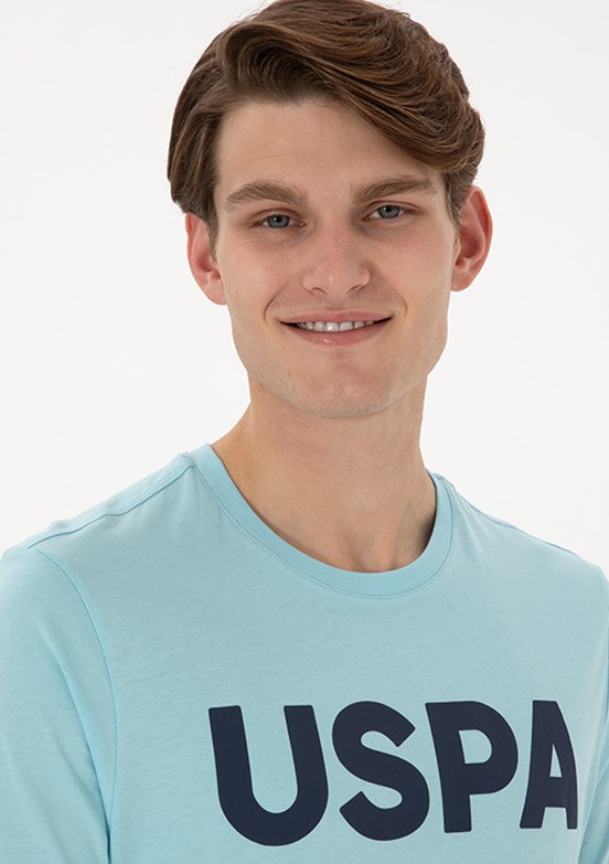US POLO ASSN Mavi Erkek Basic T-Shirt
