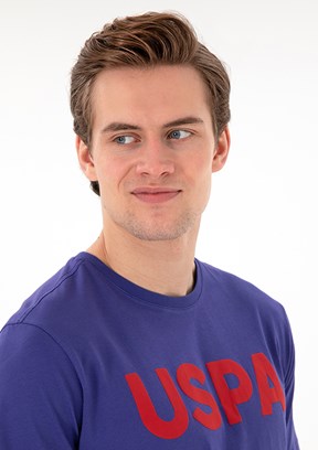 US POLO ASSN Erkek Mavi Basic T-Shirt
