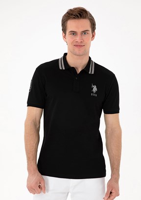 US POLO ASSN Siyah Erkek Basic T-Shirt