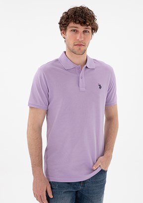 US POLO ASSN Erkek Mor Basic T-Shirt