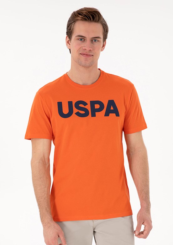 US POLO ASSN Erkek Nar Çiçeği Basic T-Shirt