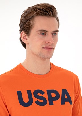 US POLO ASSN Erkek Nar Çiçeği Basic T-Shirt